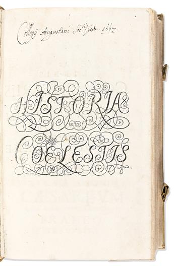 Brahe, Tycho (1546-1601) Historia Coelestis.
